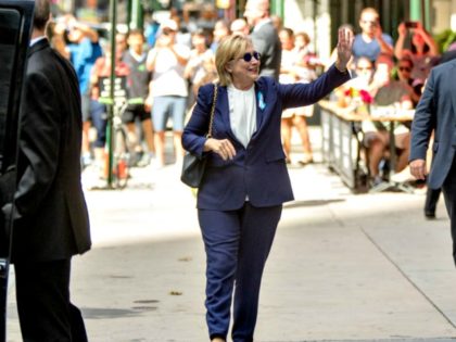 Hillary Waves After Collapse AP