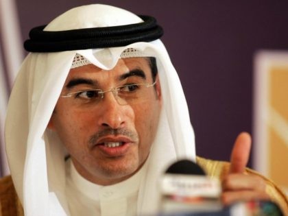 The chairman of Dubai's Holding and Emirates real estate company Emaar, Mohamed Ali Alabbar, speaks during a press conference in Riyadh 09 May 2006. Emaar Middle East (EME), a joint venture between UAE-based Emaar Properties and Saudi-based real estate company Al-Oula Development, announced today the developmentof Jeddah Hills, an 11-billion-dollar …