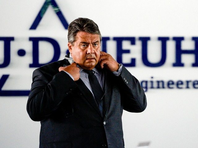 German Vice Chancellor and Economy and Energy Minister Sigmar Gabriel, who is also party c