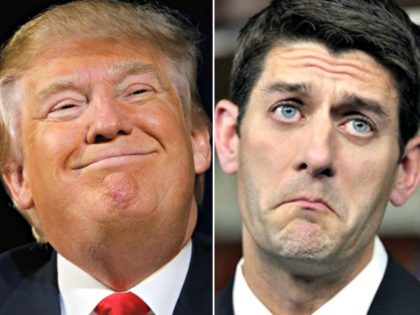 Trump Smirks, Ryan Pouts