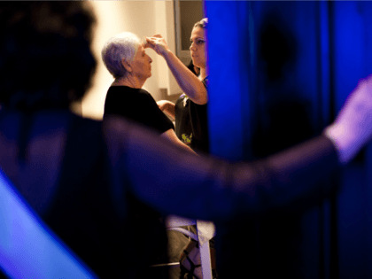 Israeli Holocaust survivor and winner of a Holocaust survivors beauty pageant Chava Hershkovitz, 78, gets her makeup applied ahead of the beauty pageant, on June 28, 2012 in Haifa, Israel. During the pageant, the twenty women competing, between 74 to 90 years of age, shared Holocaust stories witht he audience. …