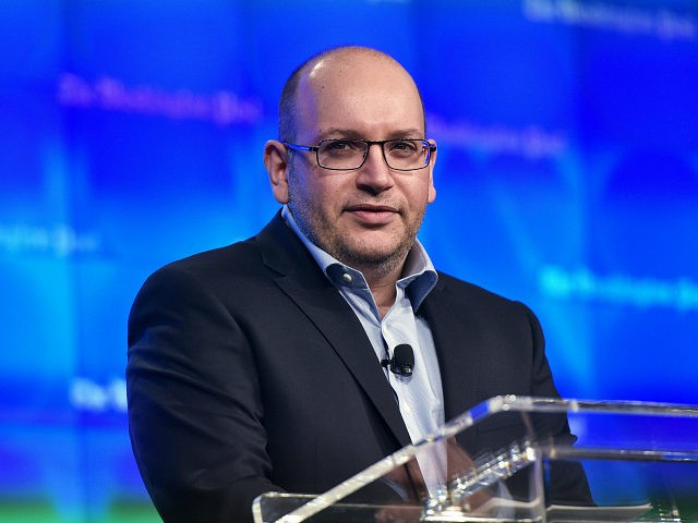 Freed Washington Post Tehran bureau chief Jason Rezaian speaks during the inauguration of the Washington Post Headquarters on January 28, 2016 in Washington, DC. Rezaian was released from Iran after 18 months behind bars on spying charges. / AFP / Mandel Ngan (Photo credit should read MANDEL NGAN/AFP/Getty Images)
