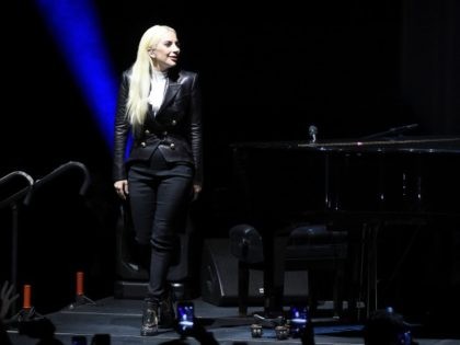 ecording artist Lady Gaga performs for students as part of the national It's On Us We