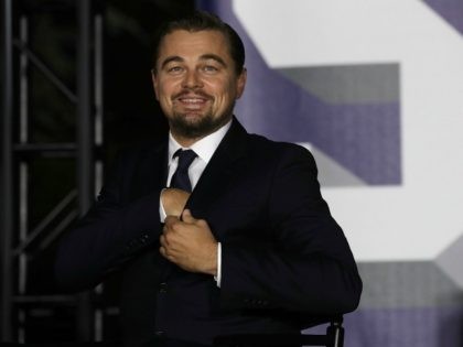 Actor Leonardo DiCaprio participates in a conversation during the South by South Lawn, a W