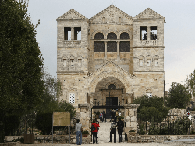 A picture shows the Church of the Transfiguration on Mount Tabor, in Israel�s Lower Gali