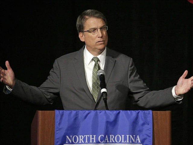 FILE - In this June 24, 2016 file photo, North Carolina Gov. Pat McCrory speaks during a candidate forum in Charlotte, N.C. Protesters who have filled the streets to push for the release of video of a fatal police shooting of Keith Lamont Scott could see their task get much …