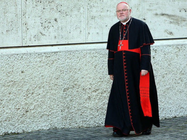 VATICAN CITY, VATICAN - FEBRUARY 21: German cardinal Reinhard Marx arrives at the Paul VI
