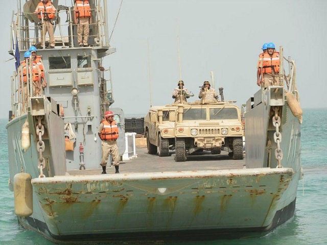 Members of Royal Saudi Navy takes part in ÒGulf Shield 1Ó exercise, east of Saudi Arabia