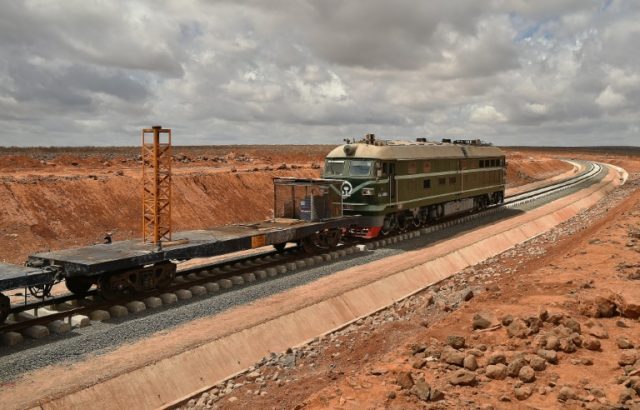 The new 750 kilometre (460 mile) railway, built by two Chinese companies, will link Addis