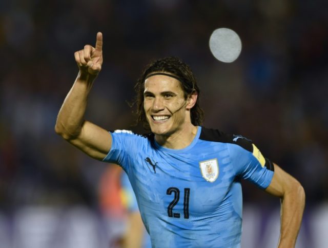 Uruguay's Edinson Cavani struck twice in the second half against Venezuela