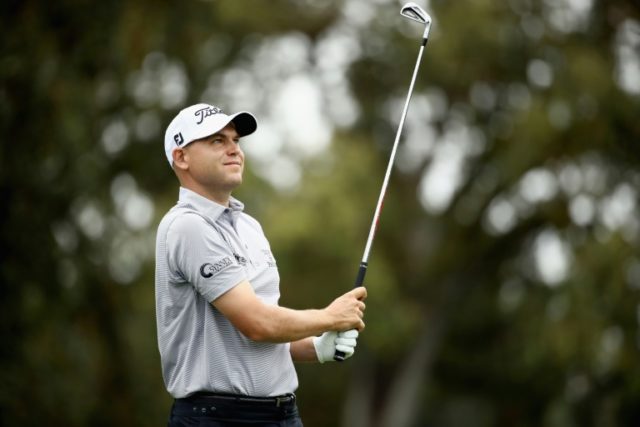 Bill Haas tees off on the second hole during the second round of the Safeway Open