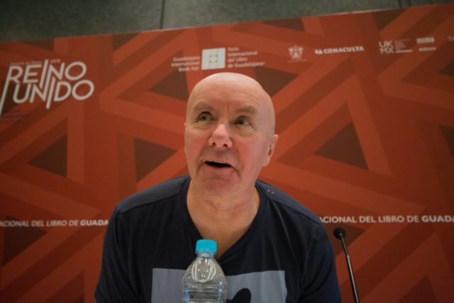 British author Irvine Welsh during a conference on underground literature in the framework