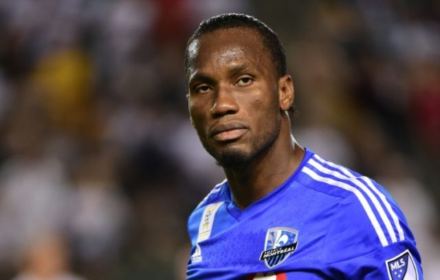 Didier Drogba of the Montreal Impact, seen ahead of a MLS match in Carson, California