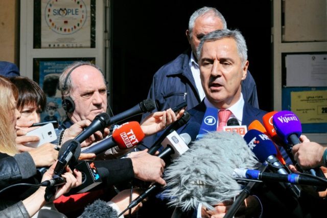 Montenegro's Prime Minister and leader of Democratic Party of Socialists Milo Djukanovic i