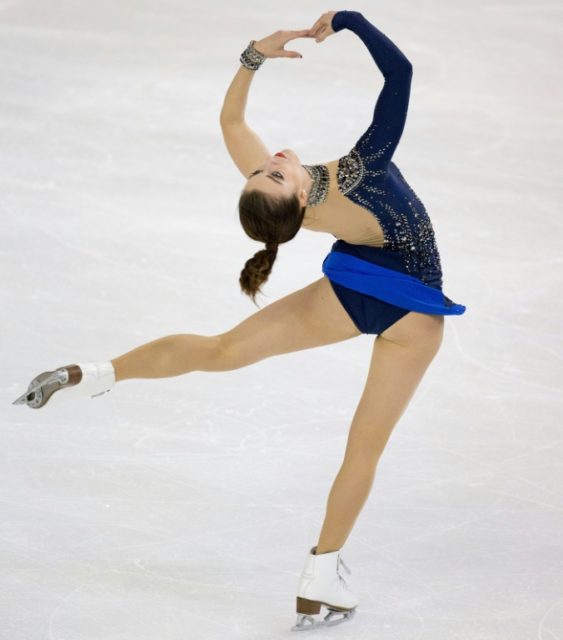 American Ashley Wagner won the women's short program at Skate America with 69.50pts while