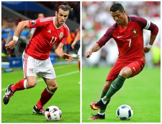 Real Madrid teammates Gareth Bale (L) and Cristiano Ronaldo have both been named on the 20