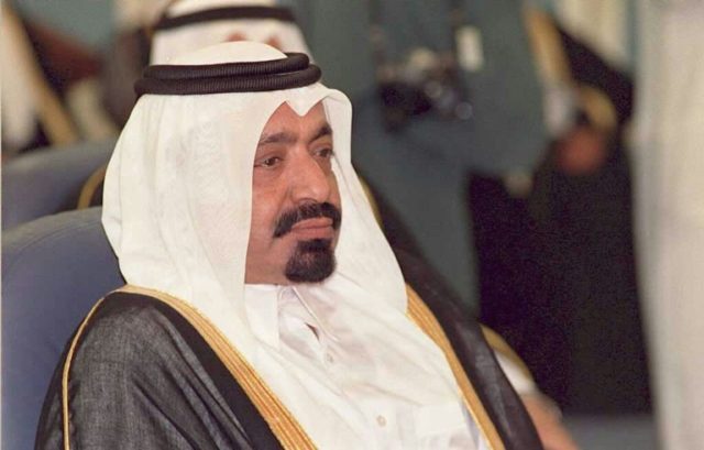 Former Qatari Emir Khalifa bin Hamad al-Thani, pictured in 1988, died October 23, 2016, 21