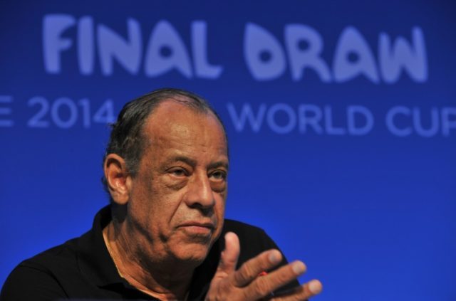 Brazil football legend Carlos Alberto Torres gives a press conference on the eve of the fi