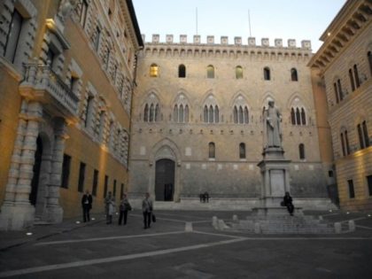 Headquarters of the Monte Dei Paschi di Siena bank, the world's oldest bank still operatin