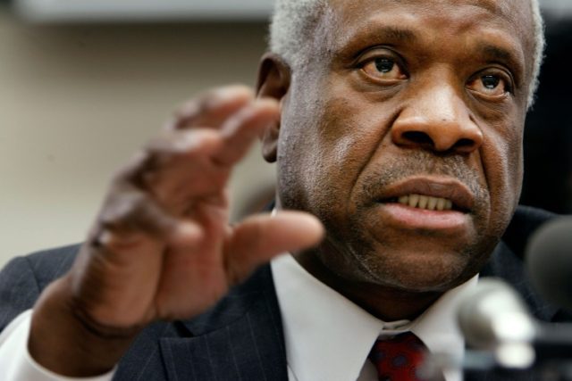 US Supreme Court Justice Clarence Thomas, seen in 2008, told the National Law Journal that