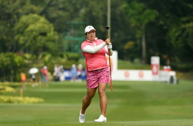 Feng Shanshan of China, seen on day one of the Sime Darby LPGA at TPC Kuala Lumpur, on Oct