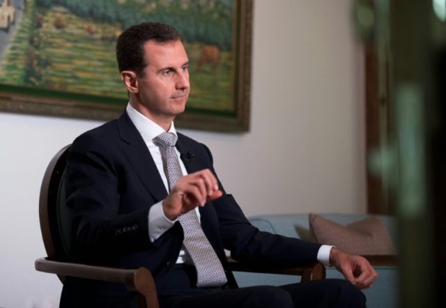Embattled Syrian President Bashar al-Assad, seen in July 2016, called new Lebanese Preside