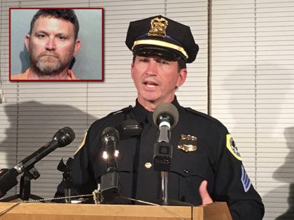 Des Moines Police Sgt. Paul Parizek speaks during a news conference Wednesday, Nov. 2, 201