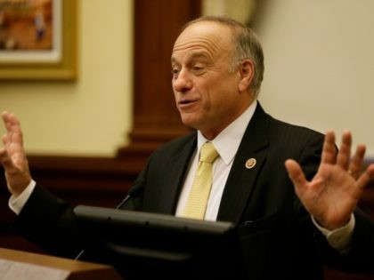 U.S. Rep. Steve King speaks during a hearing to criticize a proposal from the Environmenta