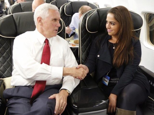 Adelle Nazarian and Mike Pence (Courtesy Adelle Nazarian)