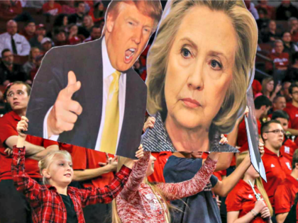 Clinton and Trump Face Boards AP