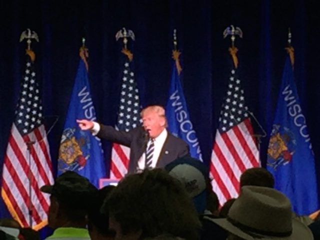 Donald Trump in Eau Claire, Wisconsin (Joel Pollak / Breitbart News)