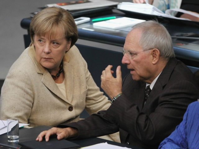Angela Merkel and Wolfgang Schaeuble