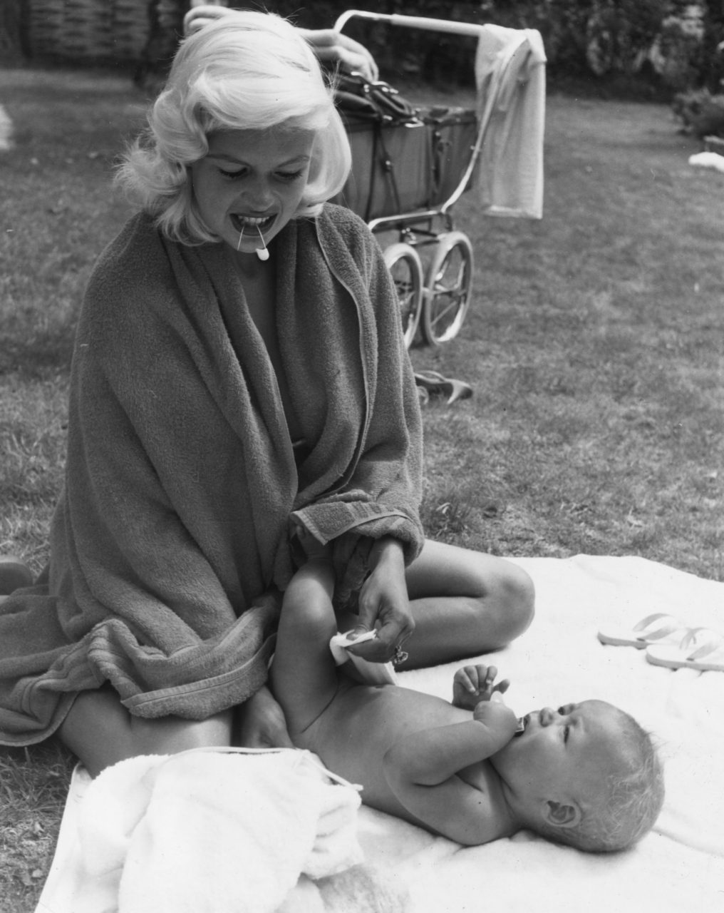Jayne Mansfield diaper (Chris Ware/Keystone Features/Getty Images)