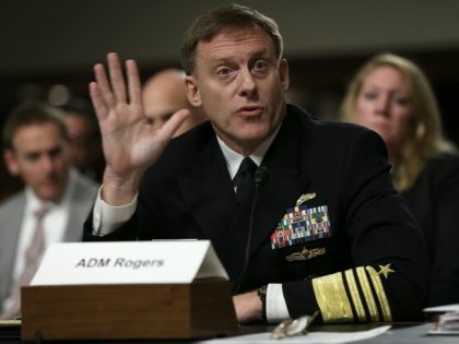 Adm. Michael Rogers, commander of the U.S. Cyber Command, director of the National Security Agency and chief of Central Security Services, testifies before the Senate Armed Services Committee September 29, 2015 in Washington, DC. The committee heard testimony on the topic of 'United States Cybersecurity Policy and Threats.' (Photo by