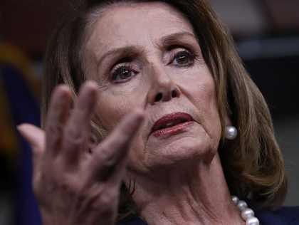 WASHINGTON, DC - SEPTEMBER 22: House Minority Leader Nancy Pelosi (D-CA) answers questions