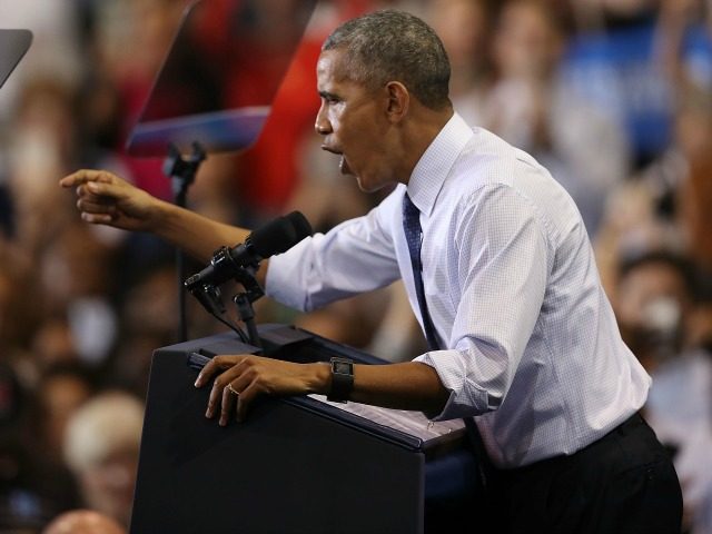 President Barack Obama speaks about Obamacare during a campaign rally in support of Democr