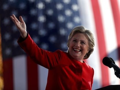 Democratic presidential nominee former Secretary of State Hillary Clinton during a campaig