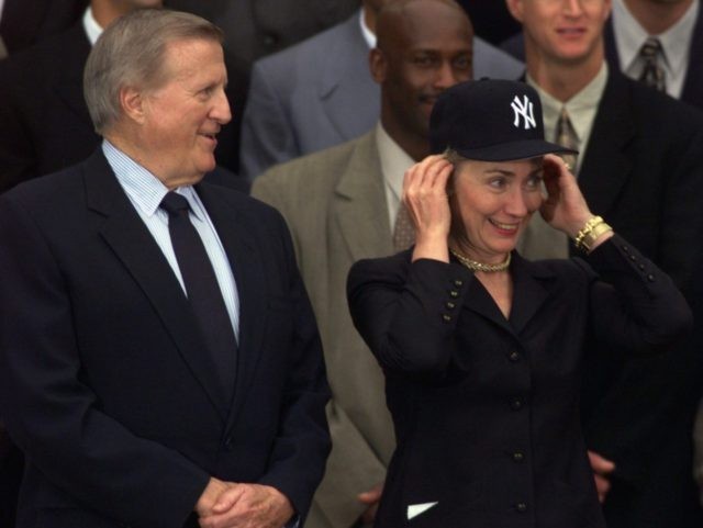 Hillary Clinton Yankees Hat (Susan Walsh / Associated Press)