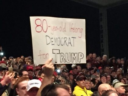 80-year-old Democrat for Trump Sterling Heights Michigan Rally ()