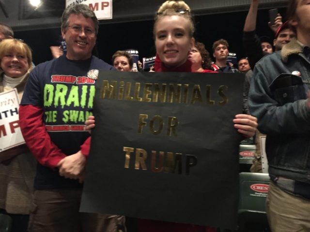 Millennials for Trump Sterling Heights Michigan Rally (Joel Pollak / Breitbart News)