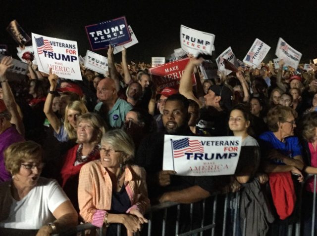 Trump crowd Selma North Carolina Rally (Joel Pollak / Breitbart News)