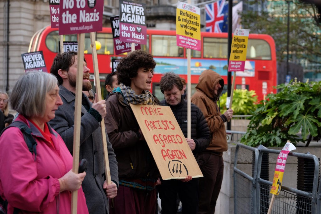 Protest against Le Pen at BBC