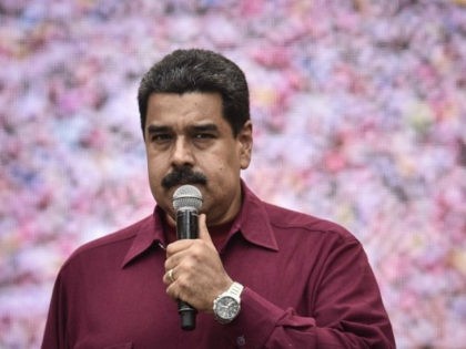 President Nicolas Maduro addresses supporters during a rally in Caracas, Venezuela, on Fri