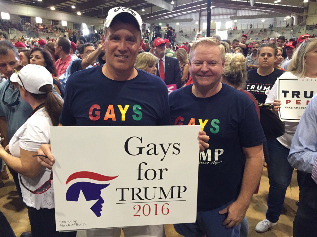 Gays for Trump at Jacksonville Florida Rally (Joel Pollak / Breitbart News)