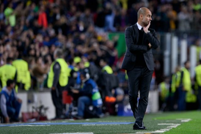 Manchester City's Spanish coach Pep Guardiola saw his team undone at the Camp Nou by goalk