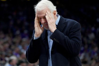 San Antonio Spurs coach Gregg Popovich bemoaned his team's slow start as they suffered the