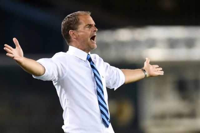 Dutchman Frank de Boer took over as coach of Inter Milan in August