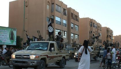 The Islamic State group took control of the Syrian city of Raqa after pushing out government troops in 2013