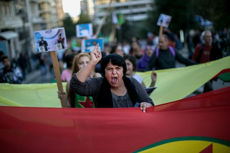 The arrests of pro-Kurdish officials in Turkey has sparked outrage among the wider community, with Kurds demonstrating in Athens on November 5, 2016