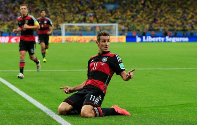 Miroslav Klose, the all-time top scorer at World Cup finals with 16 goals, will be on the